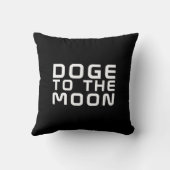 Dogecoin月の株式市場の暗号にDoge日 クッション (裏面)
