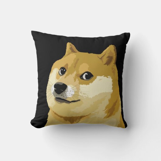Dogecoin月の株式市場の暗号にDoge日 クッション (正面)