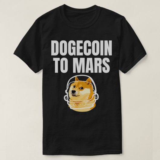 Dogecoin火星ホールドおもしろいミーム Tシャツ (デザイン正面)