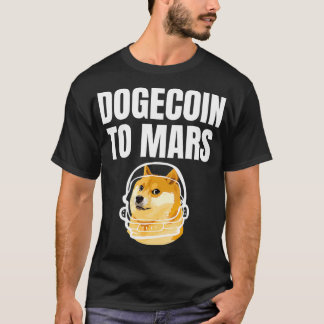 Dogecoin火星ホールドおもしろいミーム Tシャツ