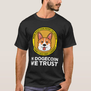 Dogecoin犬かわいい投資デジタル投資家Corg Tシャツ