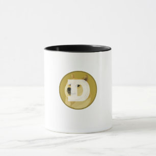 Dogecoin犬のロゴのみイメージマグ マグカップ