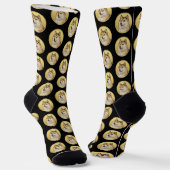 Dogecoin犬 ソックス (傾斜あり)