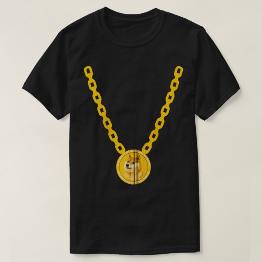Dogecoin きらきら光る Blockchain HODLおもしろい暗号通貨 Tシャツ (デザイン正面)