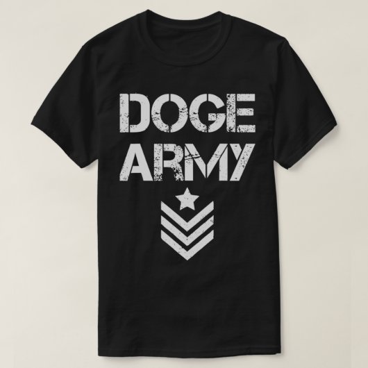 Dogecoin Army Crypto Trader Miner Bull Market Funn Tシャツ (デザイン正面)