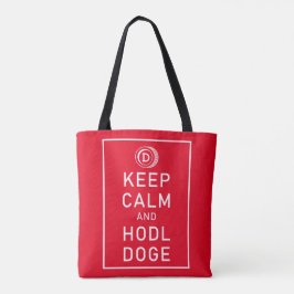 Dogecoin Calm保とHodl Doge Crypto おもしろい トートバッグ