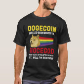 Dogecoin Crypto Meme Dogecoin Backwards  Cryptocur Tシャツ (正面)