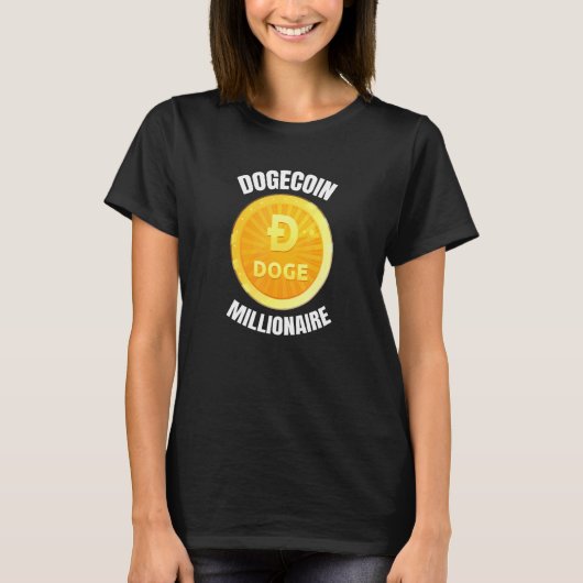 Dogecoin Cryptocurrency Tee Doge All Time High Hod Tシャツ (正面)