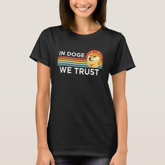Dogecoin Doge暗号通貨トレーダー Tシャツ (正面)