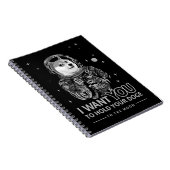 Dogecoin Doge月の暗号にあなたが欲しいおもしろい ノートブック (右側)