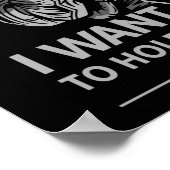 Dogecoin Doge月の暗号にあなたが欲しいおもしろい ポスター (角)