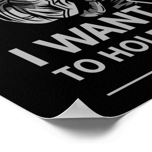 Dogecoin Doge月の暗号にあなたが欲しいおもしろい ポスター (角)