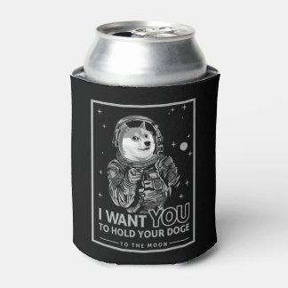 Dogecoin Doge月の暗号にあなたが欲しいおもしろい 缶クーラー