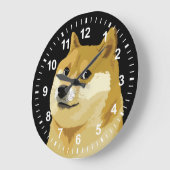 Dogecoin Doge月の株式市場Crypto Hodl ラージ壁時計 (傾斜)