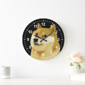 Dogecoin Doge月の株式市場Crypto Hodl ラージ壁時計 (ホーム)