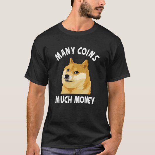 Dogecoin - DOGE – 女性男性へ向けHODL Shiba Tシャツ (正面)