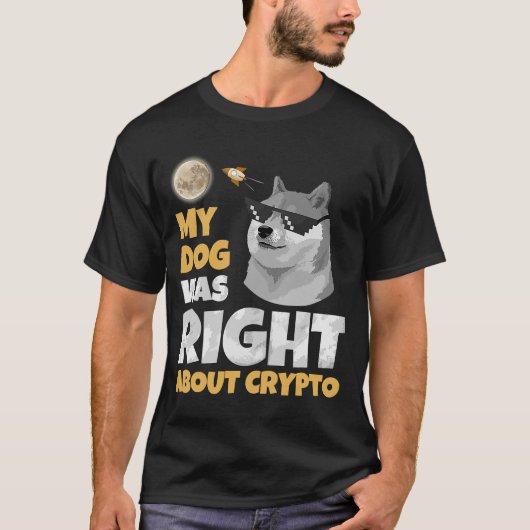 Dogecoin Dogecoin Coin Doge Crypto男性女性 Tシャツ (正面)