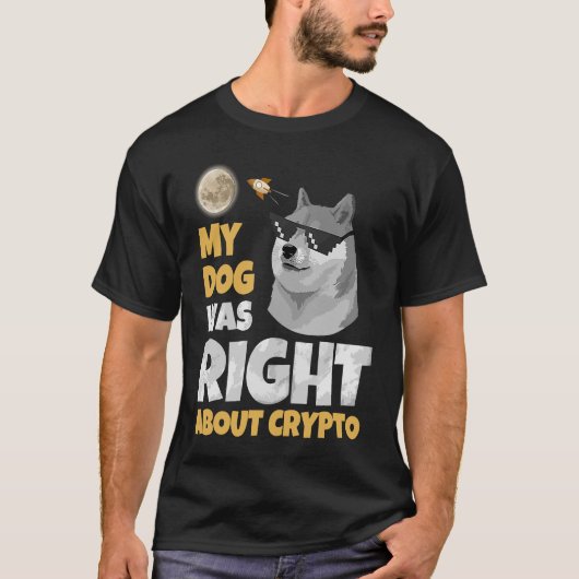 Dogecoin Dogecoin Coin Doge Crypto男性女性 Tシャツ (正面)