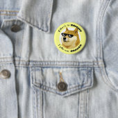 Dogecoin Future Sunglasses Stock Market Crypto 缶バッジ (インサイチュ)