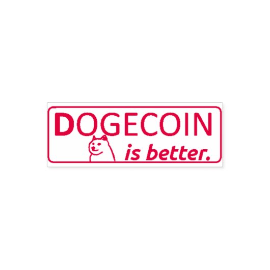 DOGECOIN IS BETTER STAMP,  セルフインキングスタンプ (デザイン)