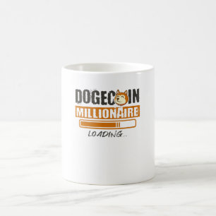 Dogecoin Millionaireの暗号の読み込み コーヒーマグカップ
