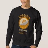 Dogecoin Millionaire Loading Crypto Cryptocurrency スウェットシャツ (正面)