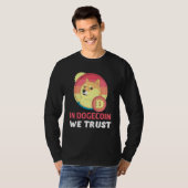 Dogecoin Moon Dab暗号通貨Bitcoin Dogecoin Tシャツ (正面フル)