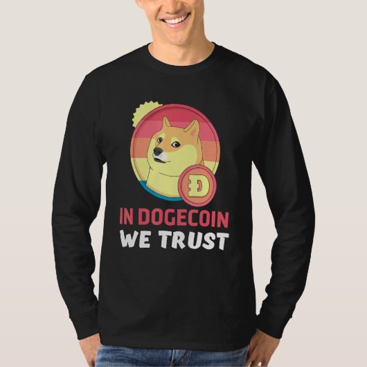 Dogecoin Moon Dab暗号通貨Bitcoin Dogecoin Tシャツ (正面)