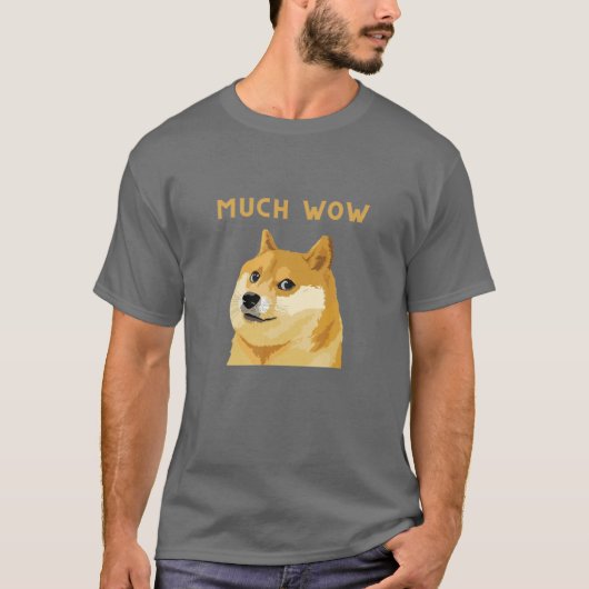 Dogecoin Much Wow暗号通貨 Tシャツ (正面)