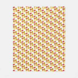 DOGECOIN NOEL MERRY DOGEMAS フリースブランケット