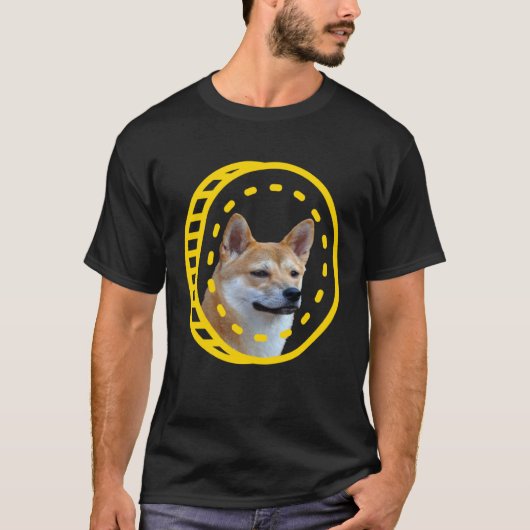 Dogecoin Shiba Inu Cryptocurrency Tシャツ (正面)