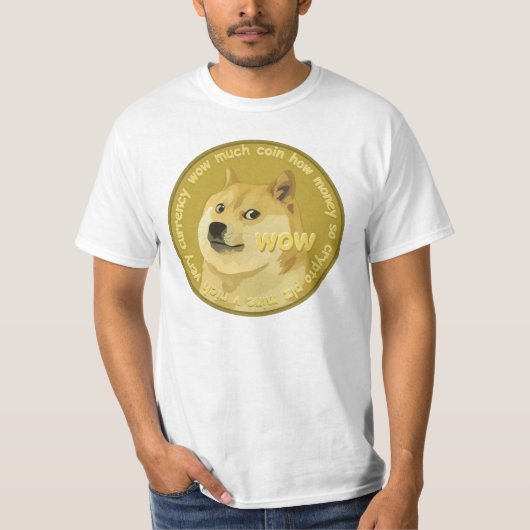 dogecoin tシャツ (正面)