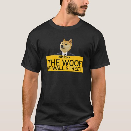 Dogecoin The Woof Hodl Doge Coin Crypto Currency Tシャツ (正面)