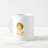 DOGECOIN TO THE MOON コーヒーマグカップ (正面左)