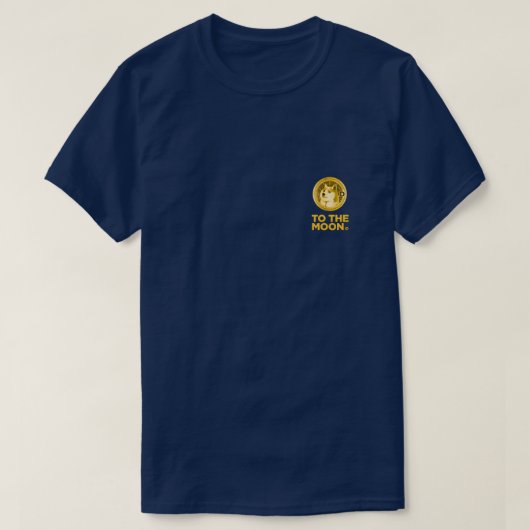 DOGECOIN TO THE MOON Tシャツ (デザイン正面)