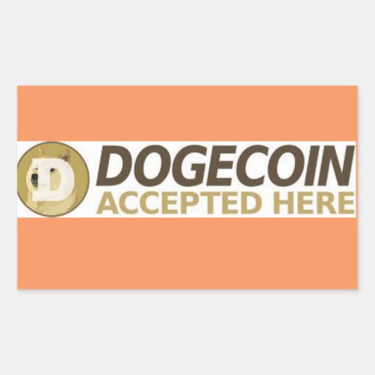 DOGECOINS BUSINESS 長方形シール (正面)