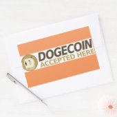 DOGECOINS BUSINESS 長方形シール (封筒)