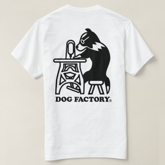 DOGFACTORYロゴTシャツ(バックプリント) Tシャツ (デザイン裏面)