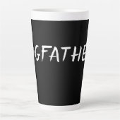 Dogfather – Funny Dog Dad Design カフェラテマグ (正面)