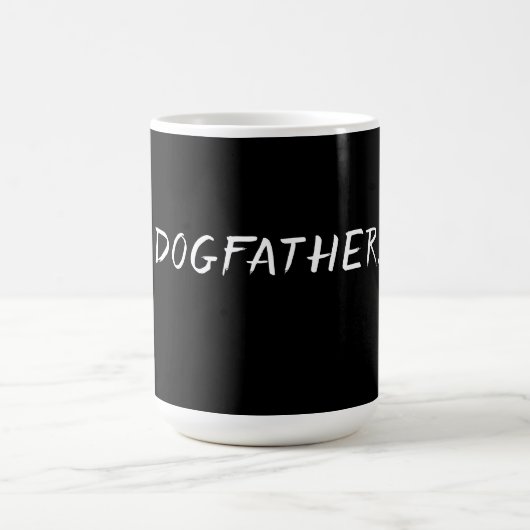 Dogfather – Funny Dog Dad Design コーヒーマグカップ (中央)