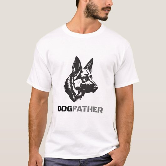 Dogfather – Funny Dog Dad T-Shirt for Pet Lovers Tシャツ (正面)