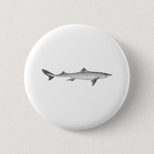 Dogfishの線画のロゴ 缶バッジ