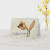 Dogflowerの挨拶状 カード (黄色い花)