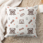 Dogg Mix 20x20装飾用クッション クッション (ブランケット)