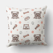 Dogg Mix 20x20装飾用クッション クッション (裏面)