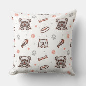 Dogg Mix 20x20装飾用クッション クッション (正面)