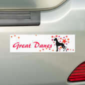 Dogge Autoaufkleber mit Text バンパーステッカー (車上)