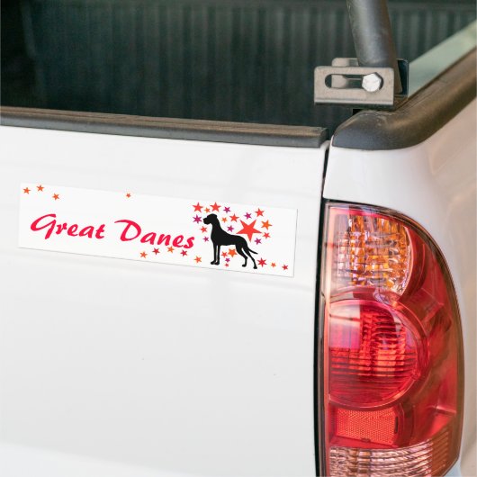Dogge Autoaufkleber mit Text バンパーステッカー (トラック上)