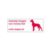 Dogge Stempel mit Farbkissen  セルフインキングスタンプ (デザイン)