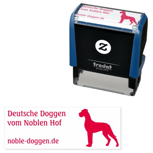 Dogge Stempel mit Farbkissen  セルフインキングスタンプ (インサイチュ)